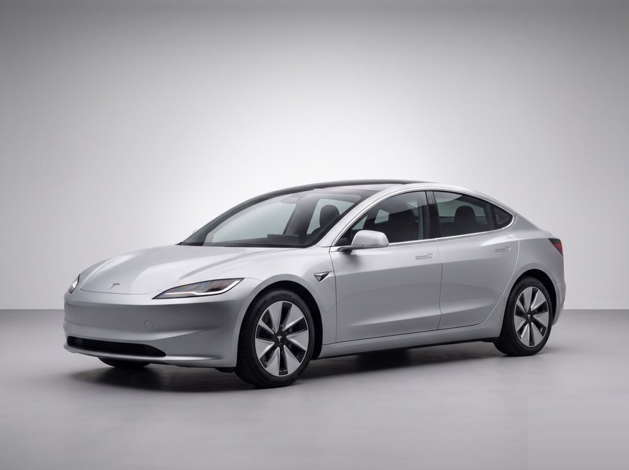 Tesla Model 3 Long Range in Quicksilver