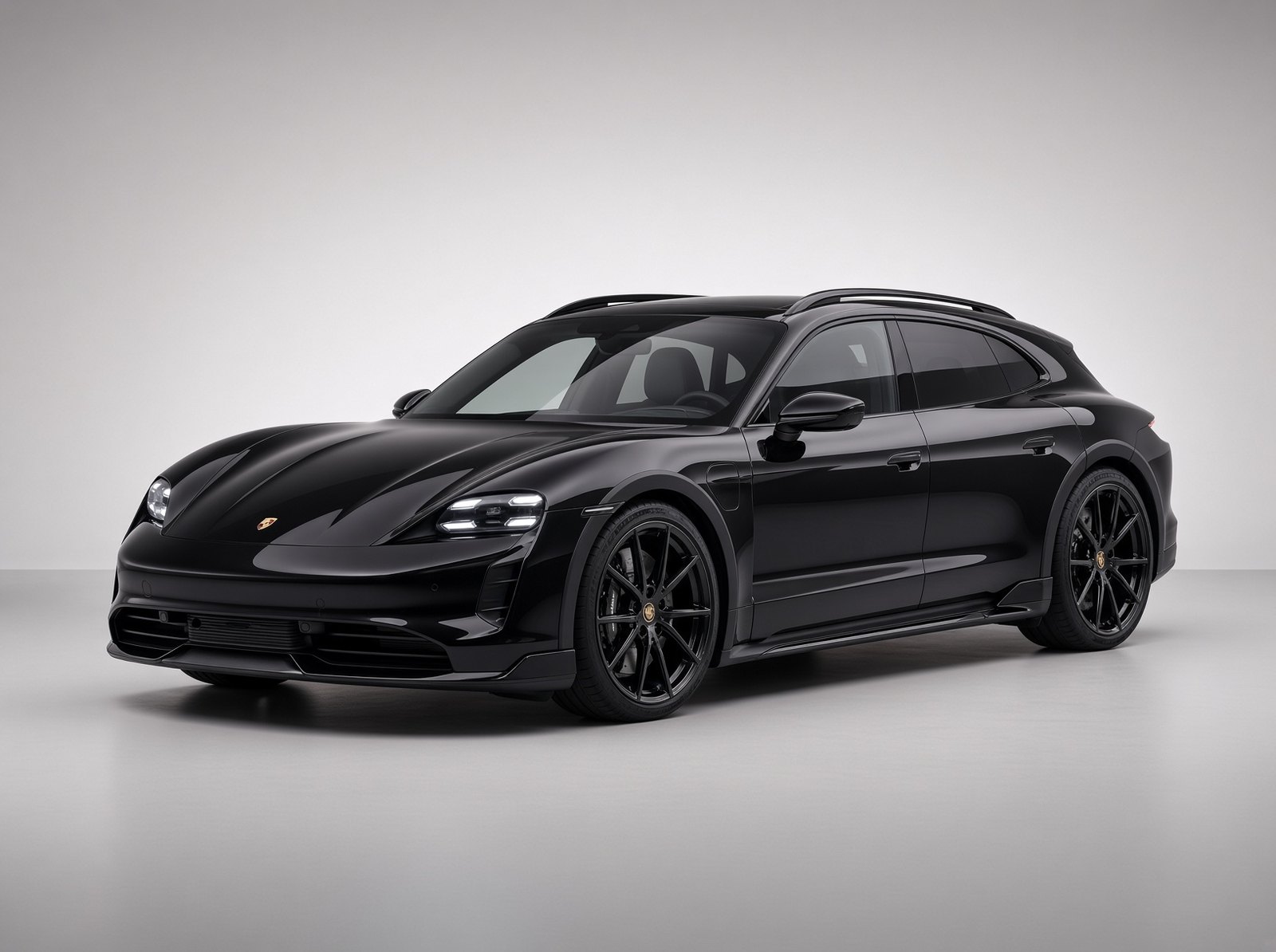 Porsche Taycan 4 Cross Turismo v černé metalíze